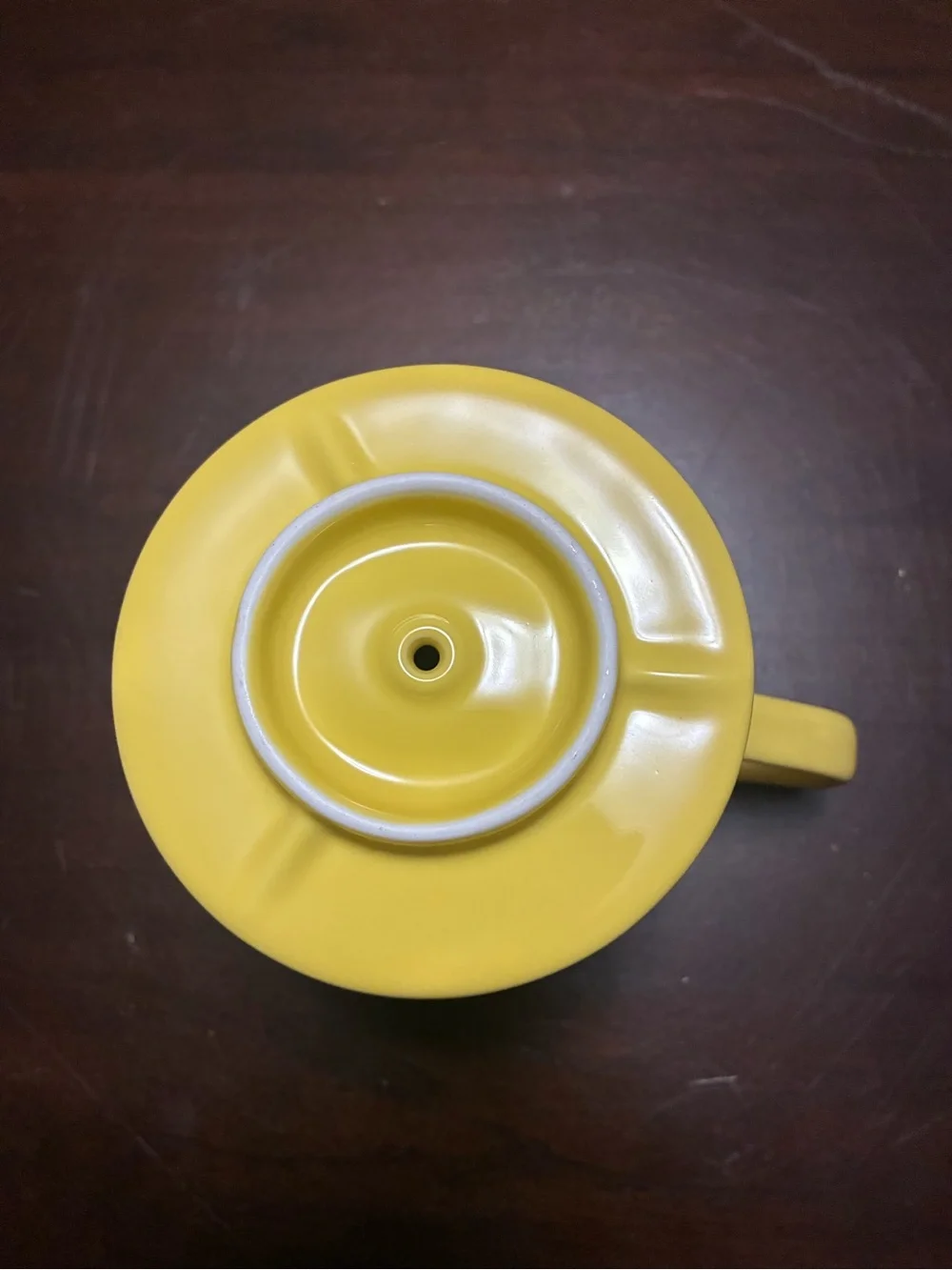 Yellow Ceramic Coffee Dripper - Classic Pour-Over Brewer